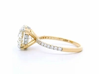 18 karaat geelgouden ring met 4,41 crt. diamant - afbeelding 3 van  7