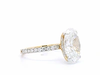 18 karaat geelgouden ring met 4,51 crt. diamant - afbeelding 5 van  7