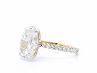 18 karaat geelgouden ring met 4,51 crt. diamant - afbeelding 6 van  7