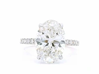18 karaat geelgouden ring met 4,51 crt. diamant - afbeelding 7 van  7