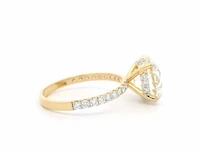 18 karaat geelgouden ring met 4,57 crt. diamant - afbeelding 4 van  9