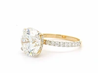 18 karaat geelgouden ring met 4,57 crt. diamant - afbeelding 5 van  9