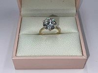 18 karaat geelgouden ring met 4,88 crt. diamant - afbeelding 5 van  8