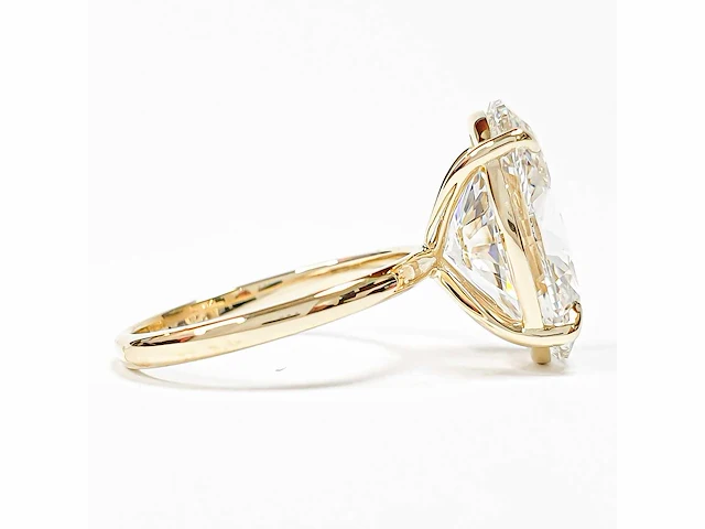 18 karaat geelgouden ring met 5,01 crt. diamant - afbeelding 2 van  12