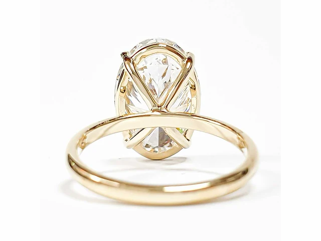 18 karaat geelgouden ring met 5,01 crt. diamant - afbeelding 3 van  12