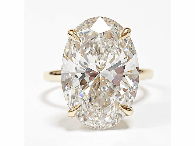 18 karaat geelgouden ring met 5,01 crt. diamant - afbeelding 1 van  12