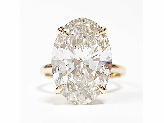 18 karaat geelgouden ring met 5,01 crt. diamant - afbeelding 6 van  12