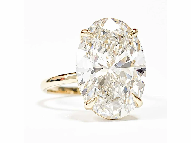 18 karaat geelgouden ring met 5,01 crt. diamant - afbeelding 8 van  12