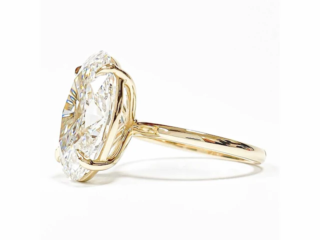 18 karaat geelgouden ring met 5,01 crt. diamant - afbeelding 9 van  12