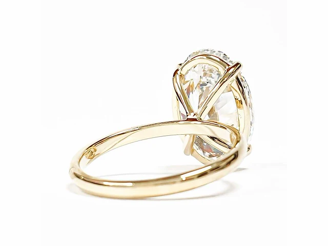 18 karaat geelgouden ring met 5,01 crt. diamant - afbeelding 12 van  12