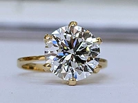 18 karaat geelgouden ring met 5,06 crt. diamant - afbeelding 2 van  11