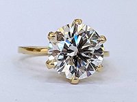 18 karaat geelgouden ring met 5,06 crt. diamant - afbeelding 6 van  11