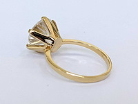 18 karaat geelgouden ring met 5,06 crt. diamant - afbeelding 7 van  11