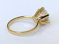 18 karaat geelgouden ring met 5,06 crt. diamant - afbeelding 8 van  11