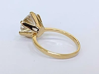 18 karaat geelgouden ring met 5,51 crt. diamant - afbeelding 5 van  9