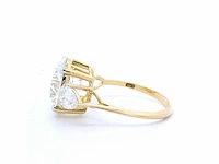 18 karaat geelgouden ring met 5,86 crt. diamant. - afbeelding 6 van  7