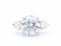 18 karaat geelgouden ring met 5,86 crt. diamant. - afbeelding 7 van  7