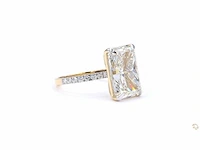 18 karaat geelgouden ring met 8,35 crt. diamant. - afbeelding 3 van  8
