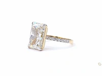 18 karaat geelgouden ring met 8,35 crt. diamant. - afbeelding 4 van  8