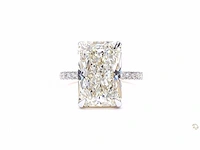 18 karaat geelgouden ring met 8,35 crt. diamant. - afbeelding 5 van  8