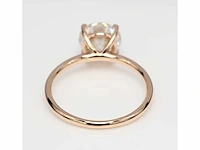 18 karaat roségouden ring met 3,00 crt. diamant - afbeelding 7 van  7