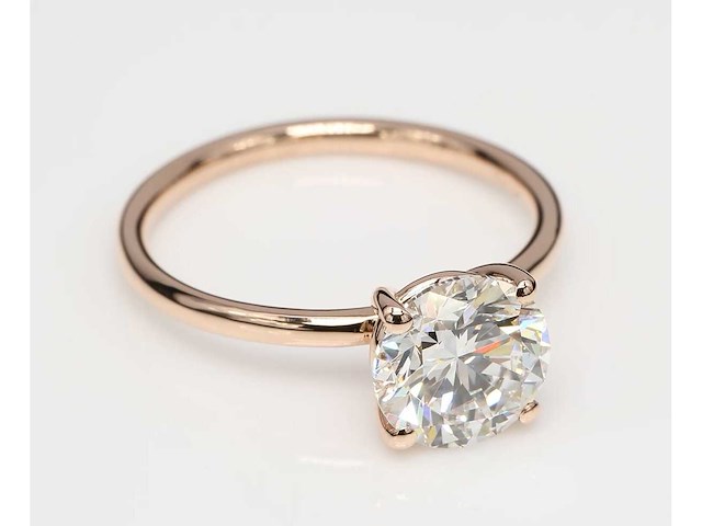 18 karaat roségouden ring met 3,00 crt. diamant - afbeelding 3 van  7