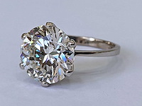 18 karaat witgoud met 5,01 crt. diamant - afbeelding 7 van  8