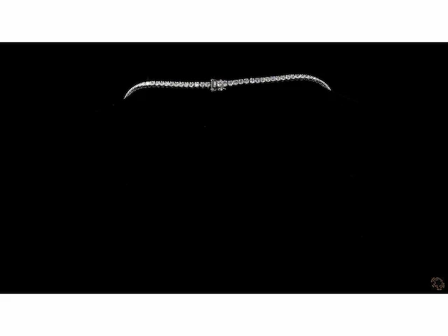 18 karaat witgouden ketting 11,68 crt. diamant - afbeelding 2 van  10