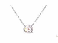 18 karaat witgouden ketting met 3,00 crt. diamant - afbeelding 7 van  7