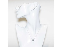 18 karaat witgouden ketting met 4,00 crt. diamant - afbeelding 4 van  9