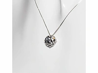 18 karaat witgouden ketting met 5,04 crt. diamant. - afbeelding 7 van  13
