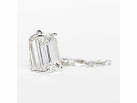 18 karaat witgouden ketting met 7,01 crt. diamant - afbeelding 8 van  8