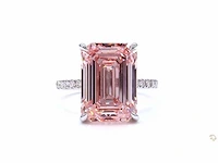 18 karaat witgouden ring met 10,54 crt. diamant - afbeelding 1 van  6