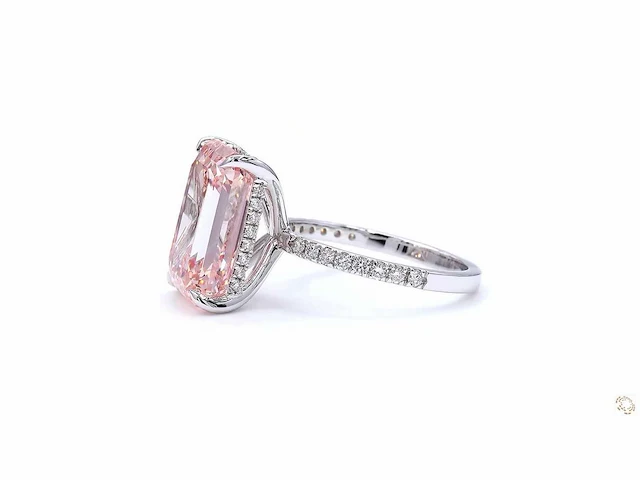 18 karaat witgouden ring met 10,54 crt. diamant - afbeelding 4 van  6