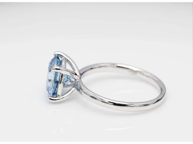 18 karaat witgouden ring met 2,08 diamant. - afbeelding 4 van  7