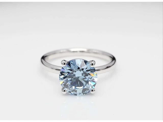 18 karaat witgouden ring met 2,08 diamant. - afbeelding 5 van  7