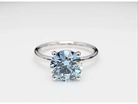 18 karaat witgouden ring met 2,08 diamant. - afbeelding 5 van  7