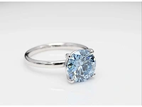 18 karaat witgouden ring met 2,08 diamant. - afbeelding 6 van  7
