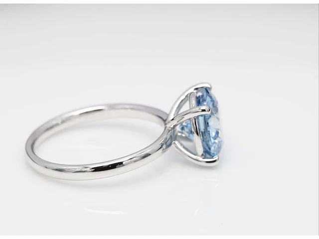 18 karaat witgouden ring met 2,08 diamant. - afbeelding 3 van  7
