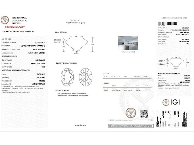 18 karaat witgouden ring met 2,30 crt. diamant - afbeelding 2 van  9