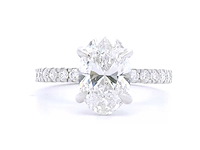 18 karaat witgouden ring met 2,35 crt. diamant - afbeelding 1 van  8