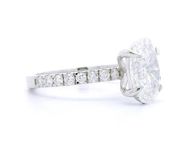 18 karaat witgouden ring met 2,35 crt. diamant - afbeelding 3 van  8