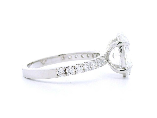 18 karaat witgouden ring met 2,35 crt. diamant - afbeelding 6 van  8