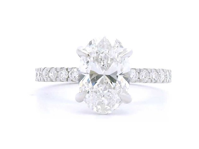 18 karaat witgouden ring met 2,35 crt. diamant - afbeelding 8 van  8