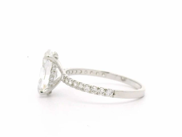 18 karaat witgouden ring met 2,38 crt. diamant - afbeelding 3 van  10