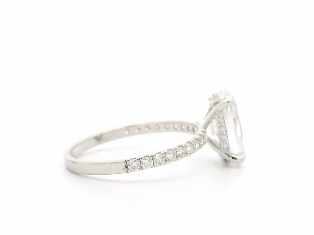 18 karaat witgouden ring met 2,38 crt. diamant - afbeelding 4 van  10