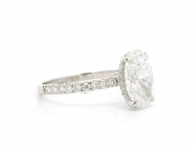 18 karaat witgouden ring met 2,38 crt. diamant - afbeelding 6 van  10
