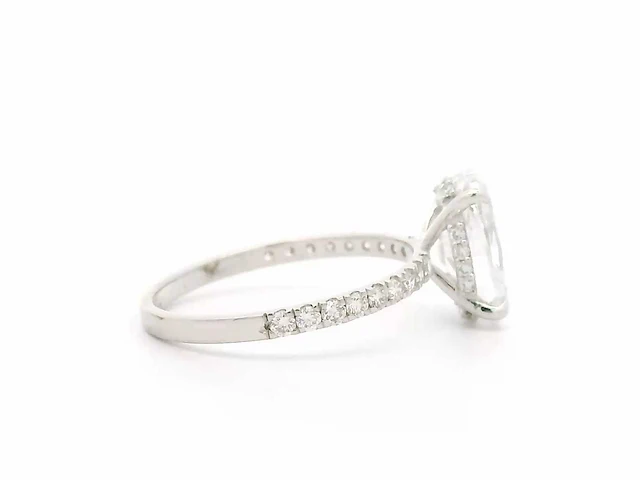 18 karaat witgouden ring met 2,38 crt. diamant - afbeelding 7 van  10