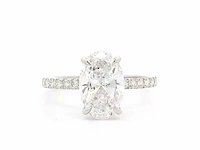 18 karaat witgouden ring met 2,38 crt. diamant - afbeelding 8 van  10