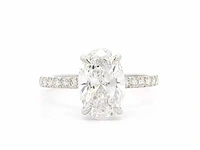 18 karaat witgouden ring met 2,38 crt. diamant - afbeelding 9 van  10
